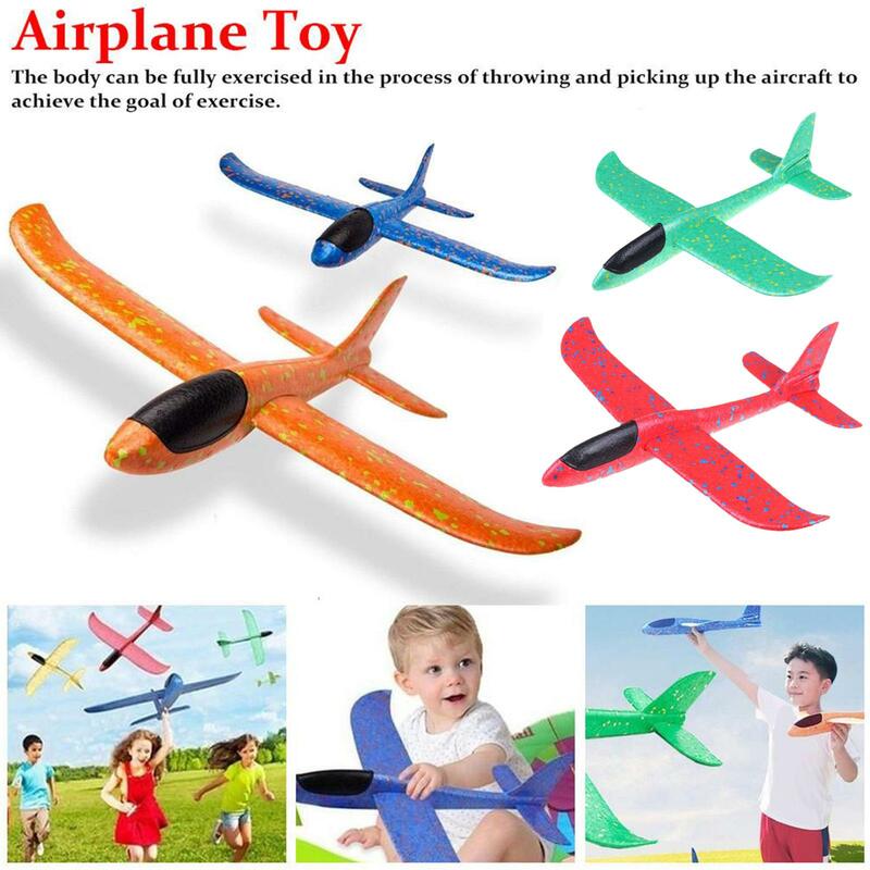 لتقوم بها بنفسك طائرة رمي اليد للأطفال ، إطلاق رغوة EPP ، طائرة نموذج يطير ، ألعاب ممتعة في الهواء الطلق ، هدايا لعبة الحفلات ، 38 سنتيمتر