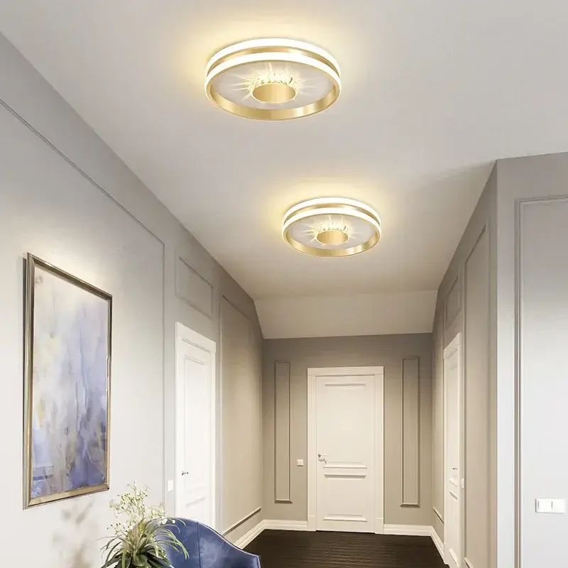 مصباح سقف LED حديث لغرفة المعيشة وغرفة النوم والممر والممر والدرج والسقف والثريا والإضاءة الداخلية واللمعان