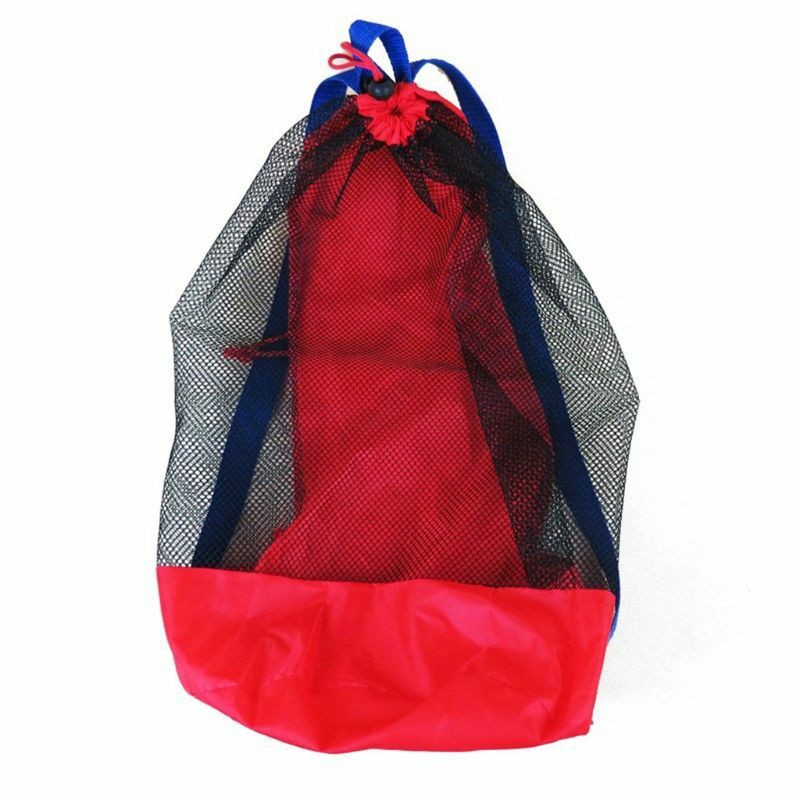 حقيبة ظهر شبكية للأطفال حقيبة كتف للشاطئ وحمام السباحة والصيف لتخزين ألعاب الحمام