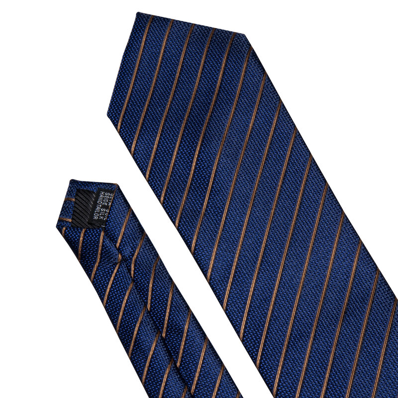 الملكي الأزرق موضة الشريط الحرير العلاقات للرجال الرسمي الحرير المنسوجة ربطة العنق منديل أزرار أكمام مجموعة مصممي الحفلات باري وانغ LS-5