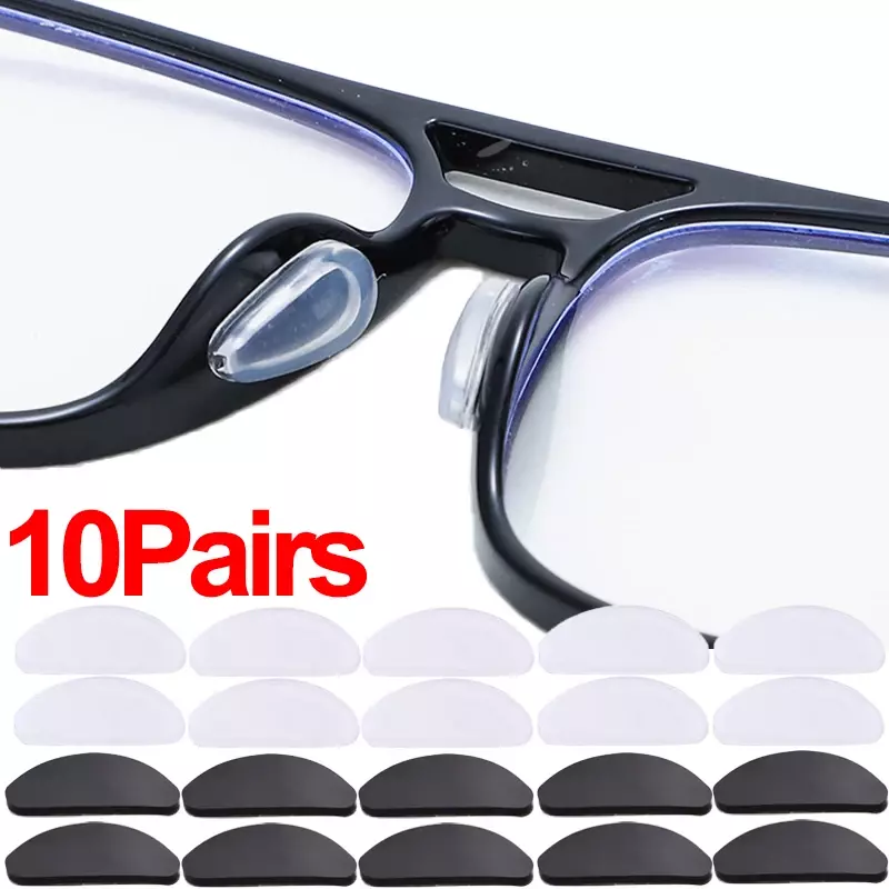 مكافحة زلة نظارات منصات الأنف ، غير مرئية لينة سيليكون منصات الأنف ، ذاتية اللصق نظارات حامل ملصق ، اكسسوارات النظارات