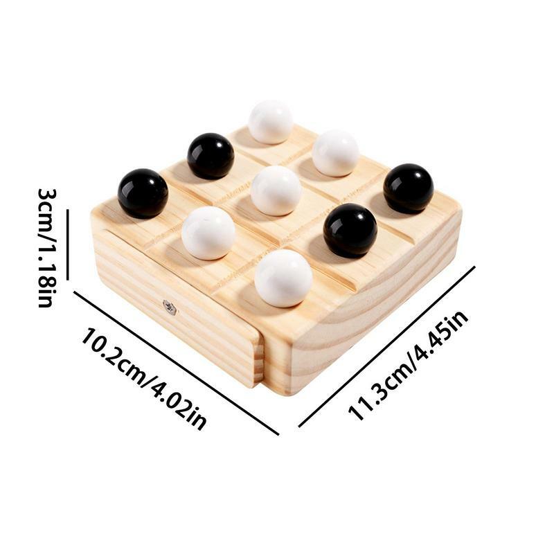 Xo لعبة للأطفال أبيض وأسود الشطرنج لعبة تعليمية مجلس ألعاب استراتيجية تفاعلية الدماغ لغز متعة ألعاب للبالغين و
