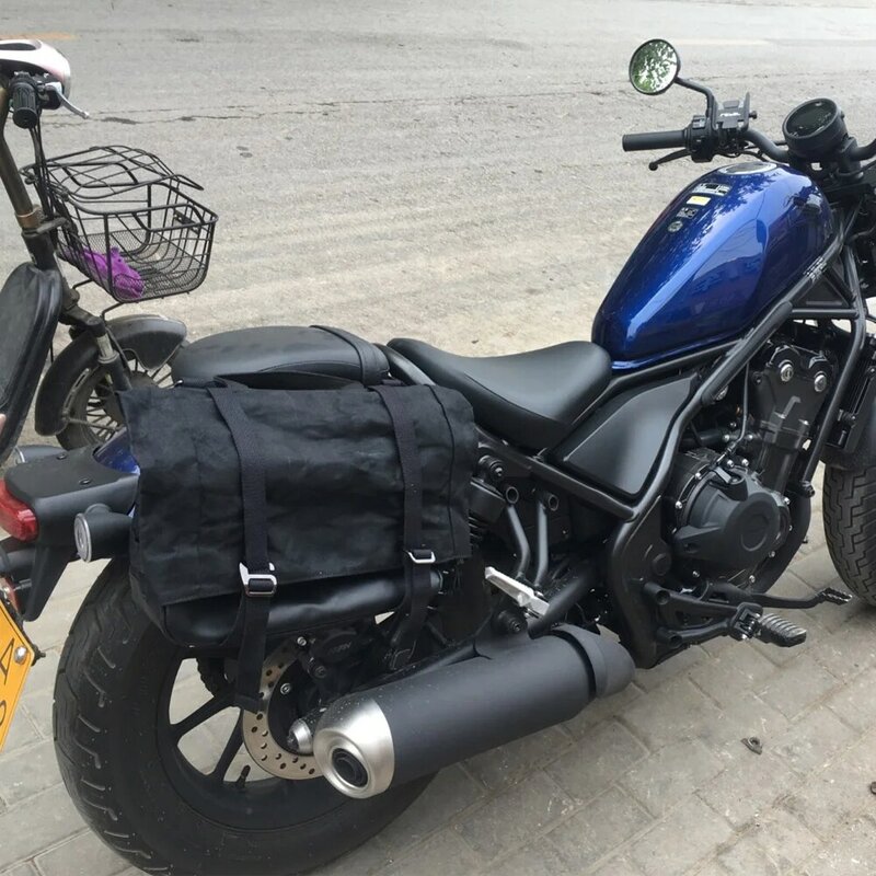 ريترو دراجة نارية مقاوم للماء على ظهره ، حقيبة جانبية قاطرة ، ركوب رسول حقيبة ، حقيبة سفر للرجال ، cm300 500