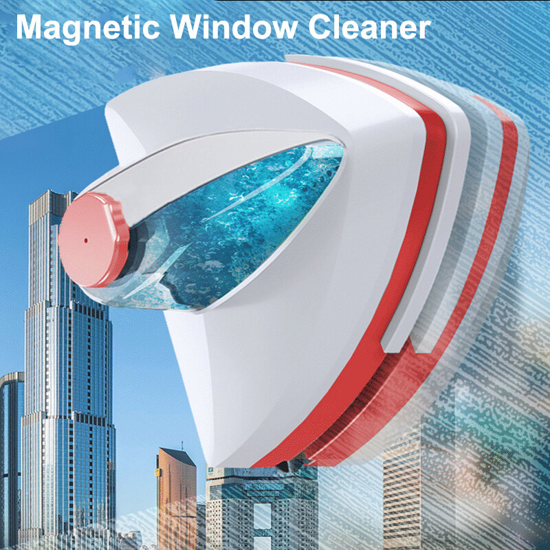 الوجهين المغناطيسي زجاج نافذة الأنظف التلقائي المياه التفريغ ممسحة الزجاج نافذة فرشاة تنظيف أدوات التنظيف المنزلية