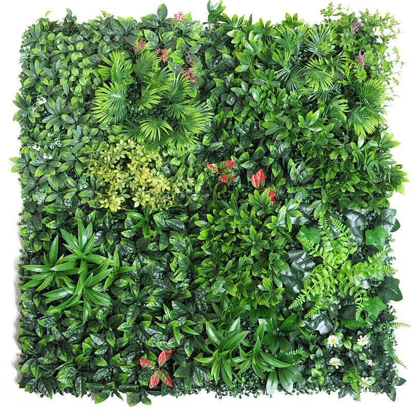 50x50 سنتيمتر ثلاثية الأبعاد نبات اصطناعي جدار لوحة البلاستيك في الهواء الطلق الحديقة الخضراء ديكور المنزل ديكور الزفاف خلفية حديقة العشب جدار زهرة الجدار