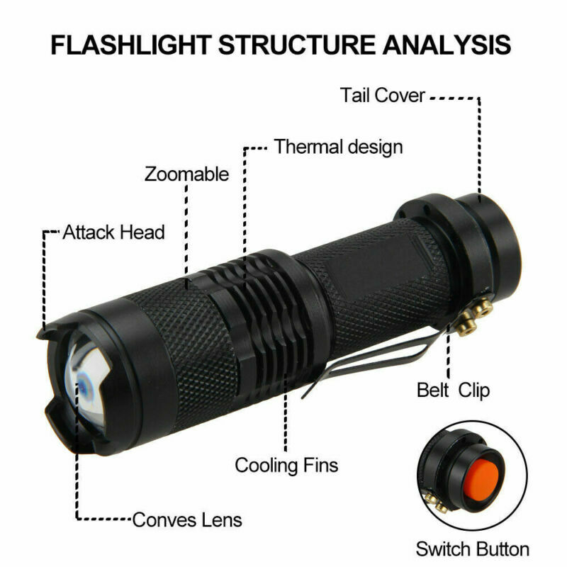 مصباح LED بالأشعة تحت الحمراء ، IR ، 850 نانومتر ، 960 نانومتر ، رؤية ليلية ، شعلة تكتيكية ، تكبير ، IPX6 ، مقاوم للماء ، بطارية