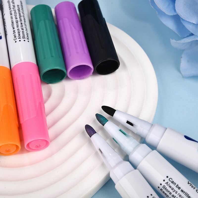 مجموعة أقلام تلوين مائية سحرية بألوان 8/12 أقلام تلوين مائية للأطفال رسم أقلام تعليم فن مبكر أقلام سحرية على السبورة