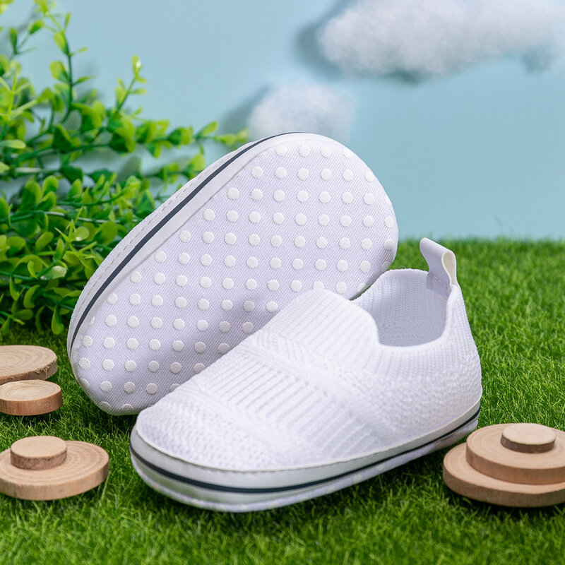أحذية رياضية قابلة للتنفس من KIDSUN-Baby Boy and Girl ، أحذية قطنية الأولى ووكر ، نعل ناعم ، رياضية للأطفال ، أحذية غير رسمية لسرير الأطفال