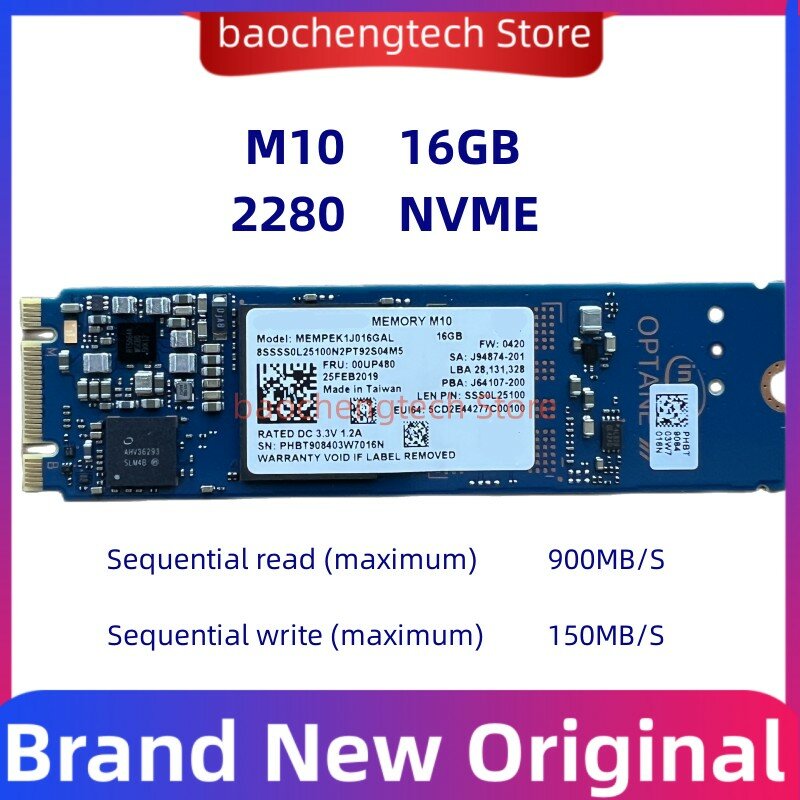 SSD M10 16G 2280 دفتر القرص الصلب عالية الأداء الداخلية الحالة الصلبة محرك M.2 NVME إنتل Optane