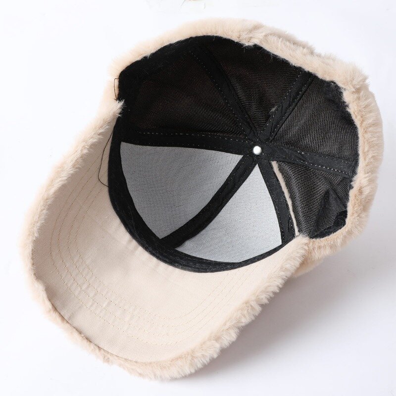 قبعة بيسبول قطيفة سميكة للنساء ، قبعة شارع دافئة ، محب كوري ، جديد ، خريف وشتاء