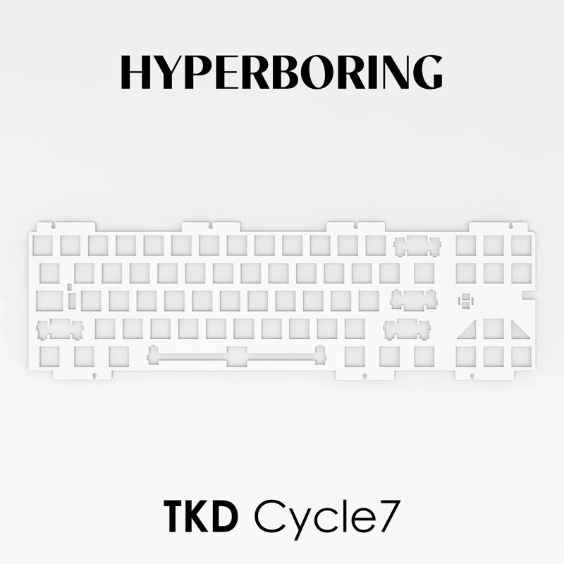 TKD Cycle7 لوحة مفاتيح من الألومنيوم ، مثبتة على ثنائي الفينيل متعدد الكلور وصفيحة ، PP ، PC ، FR4 ، Cycle70