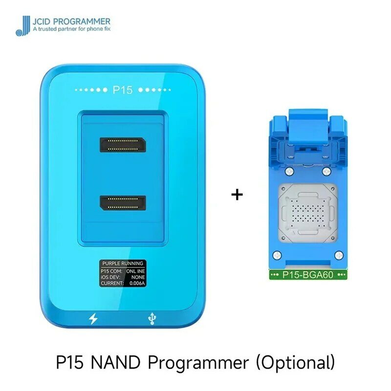 مبرمج Nand مع وحدة BGA315 ، 110 70 60 ، فحص رمز IP 6-15ProMax ، كتابة القراءة Nand ، جهاز إصلاح ، JC P15
