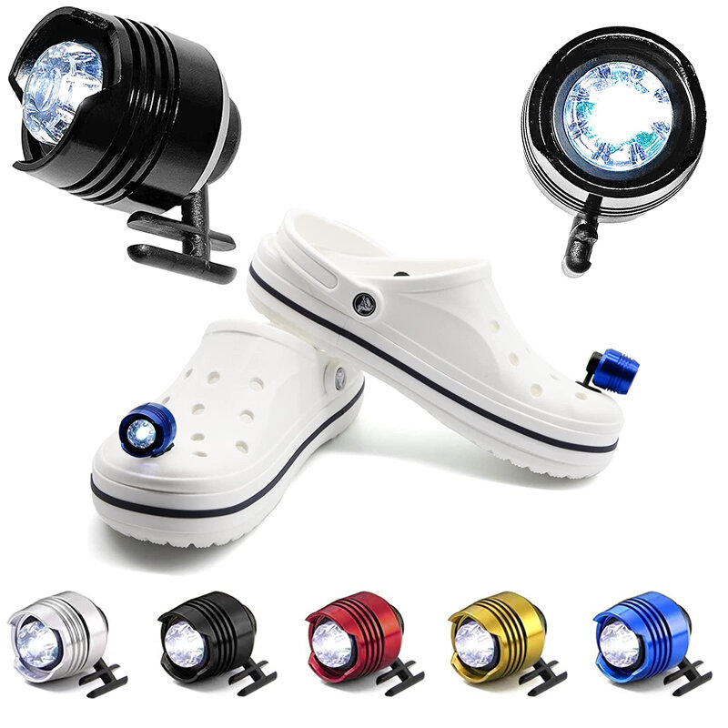 Led المصباح أحذية خفيفة ل قباقيب IPX5 أحذية مضادة للماء ضوء الكلب المشي مفيد التخييم دائم توهج ل Crocs الكبار الاطفال