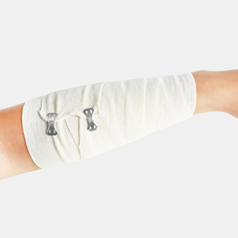 5 لفات الطبية دنة ضمادة مرنة تضميد الجروح الإسعافات الأولية في حالات الطوارئ الرياضة التواء العلاج واقية ضمادة العضلات الحنفية
