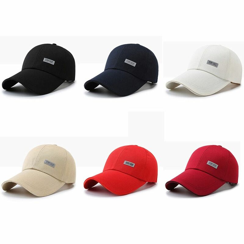 قبعة بيسبول قابلة للتعديل للرجال والنساء ، قبعة طويلة الحواف ، قبعة أبي أحادية اللون ، قبعة متعددة الاستخدامات ، أزياء