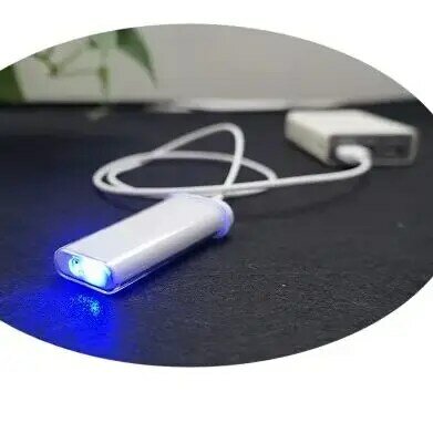 مصباح تبييض الأسنان المحمول USB القابل لإعادة الشحن ، ضوء فموي أزرق ، 16 مصباح