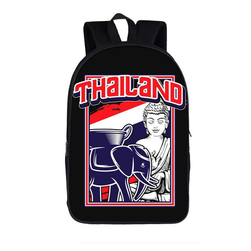 Muay التايلاندية نمط حقيبة الظهر الشباب حقيبة الكتف الفتيان الطلاب الحقائب المدرسية المراهقين الأطفال daypack اليومية حقيبة الظهر عادية