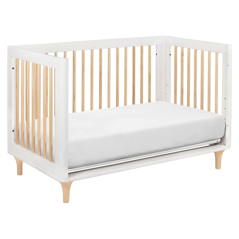 سرير أطفال قابل للتحويل مع طقم تحويل سرير طفل صغير ، معتمد من Greenguard الذهبي ، مصاصة 3 في 1