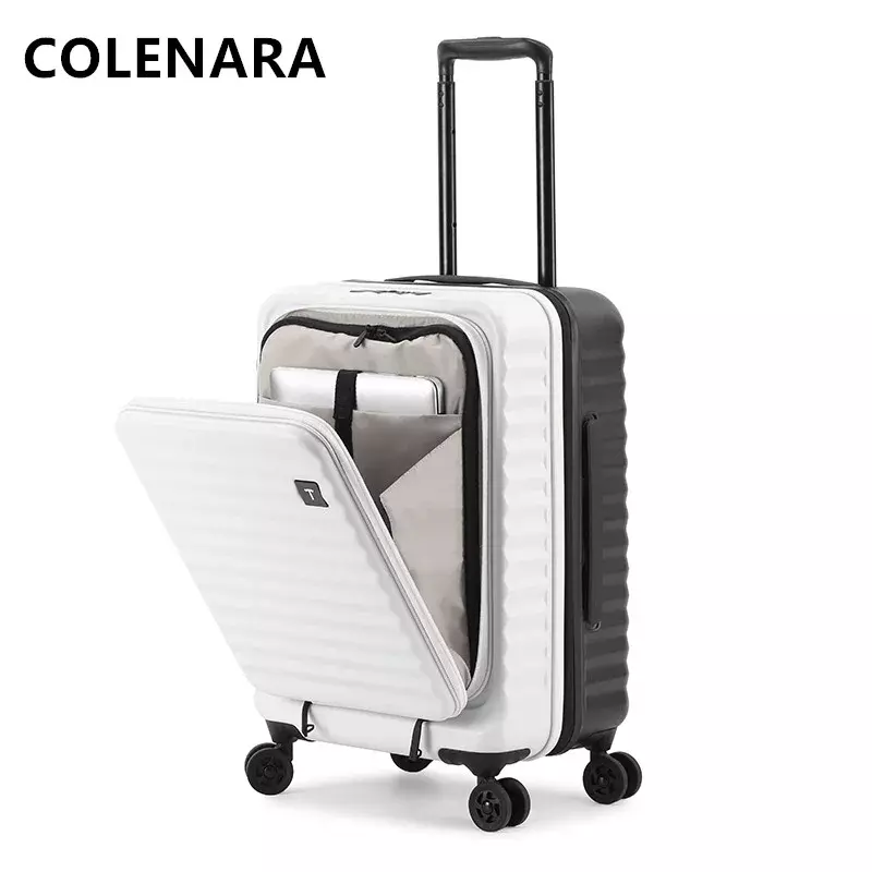كولينارا-حقيبة تروللي بفتحة أمامية ، حقيبة كمبيوتر محمول ، حقيبة أمتعة مقصورة ، حقيبة سفر بعجلات ، جودة عالية ، 20 "24" 28"