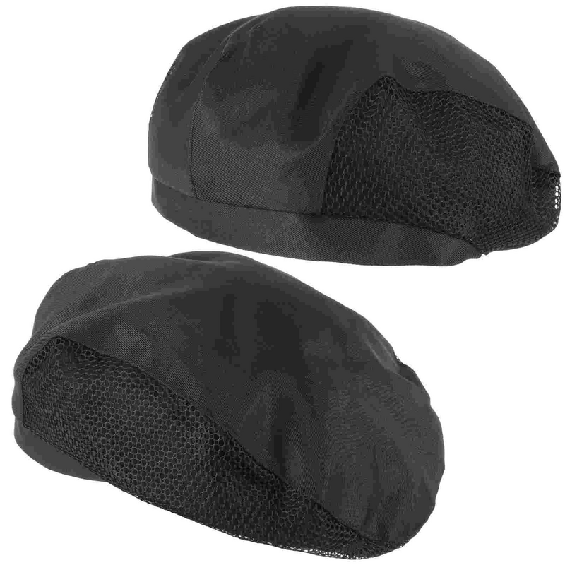 قبعة الشيف النسائية مع شبكة الشعر ، قبعة النادل غطاء الشعر ، قبعات العمال ، 2 *
