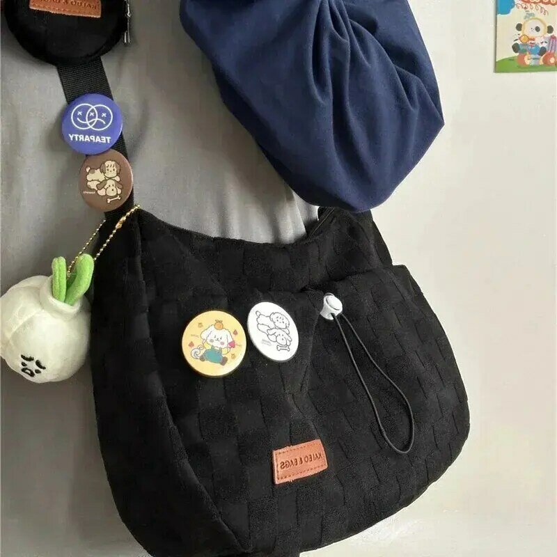 حقيبة كتف كروس بودي لطيفة ، حقيبة مدرسية يابانية ، نمط هاراجاكو ، حقيبة سروال قصير ، هدية لها