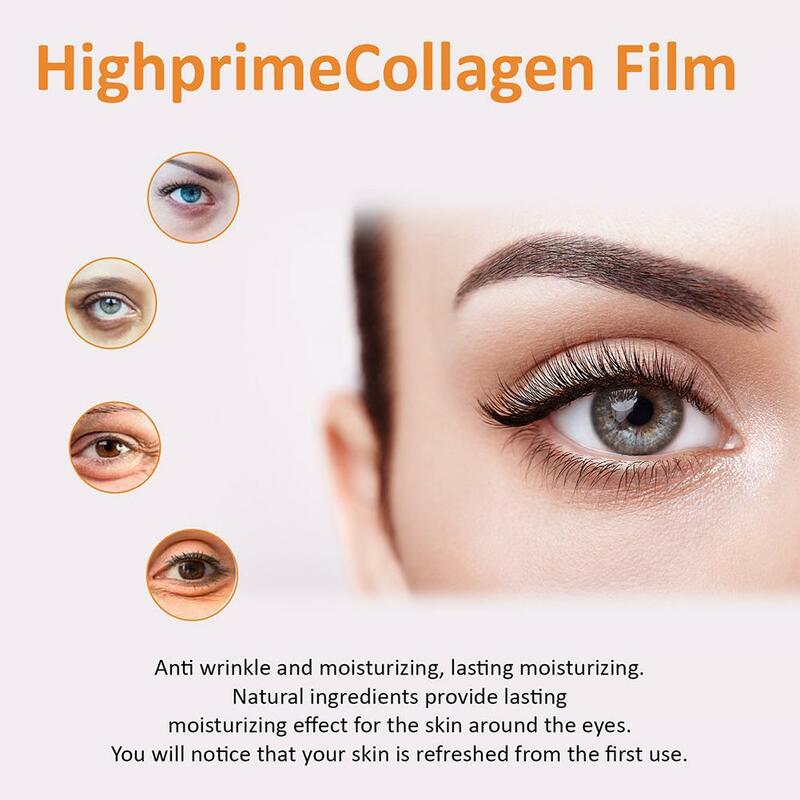 قناع الكولاجين لإزالة الهالات السوداء والتجاعيد ، مضاد للشيخوخة ، ثبات وترطيب ، العناية بالعين ، ثبات ورفع ، j5i1
