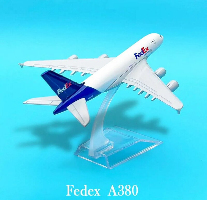 Fedex-Airbus A380 شركات الطيران ، طراز الطائرة ، إضافة مثالية لأي دييكاست ، المجموعة ، 1: 47