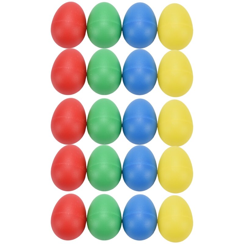 ألعاب هز البيض البلاستيكية للأطفال ، هزاز قرع موسيقي ، ماراكاس ، 4 ألوان ، 20 49