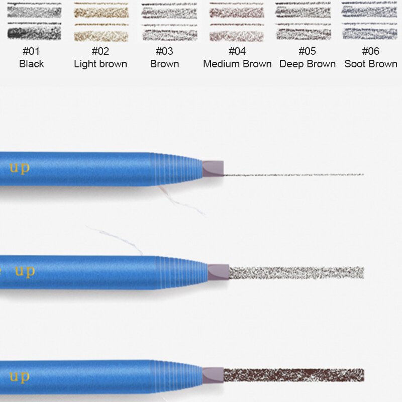 قلم الحواجب Microblading مقاوم للماء ، قلم الحواجب ، استنسل الوشم ، ماكياج الحواجب ، عرق واقية ، طويلة الأمد ، قلم الحواجب العين