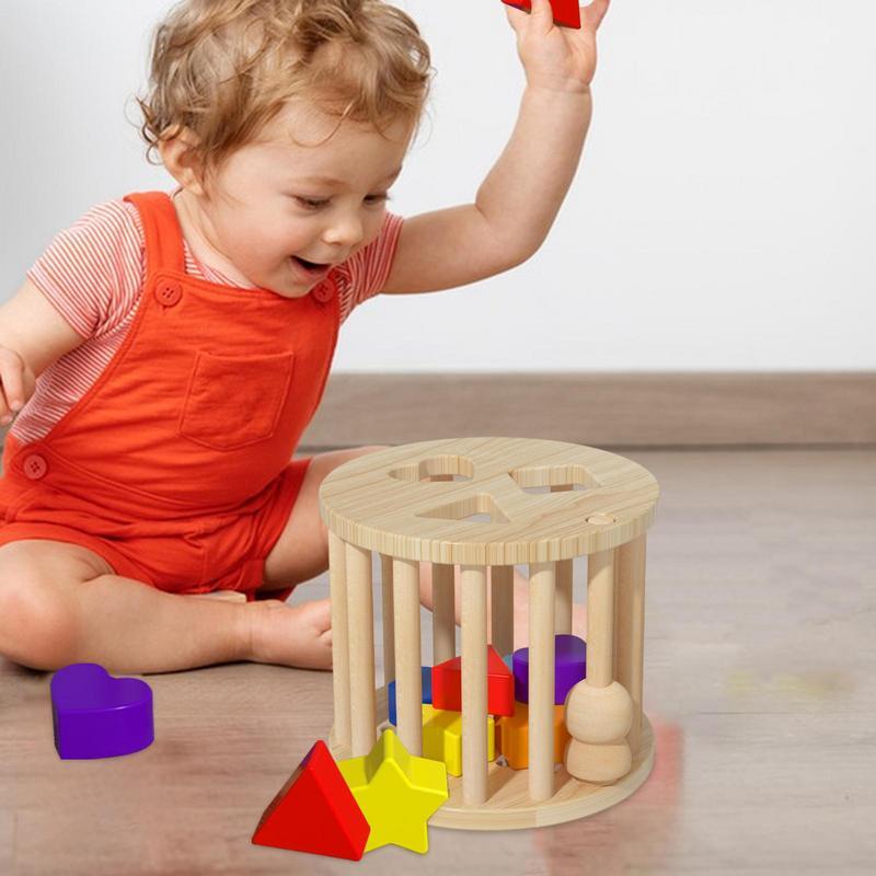 مطابقة خشبية وفرز لعبة للأطفال ، فارز الشكل ، لعبة تعليمية ، مطابقة الشكل ، اللبنات ، لعبة تطوير الطفل