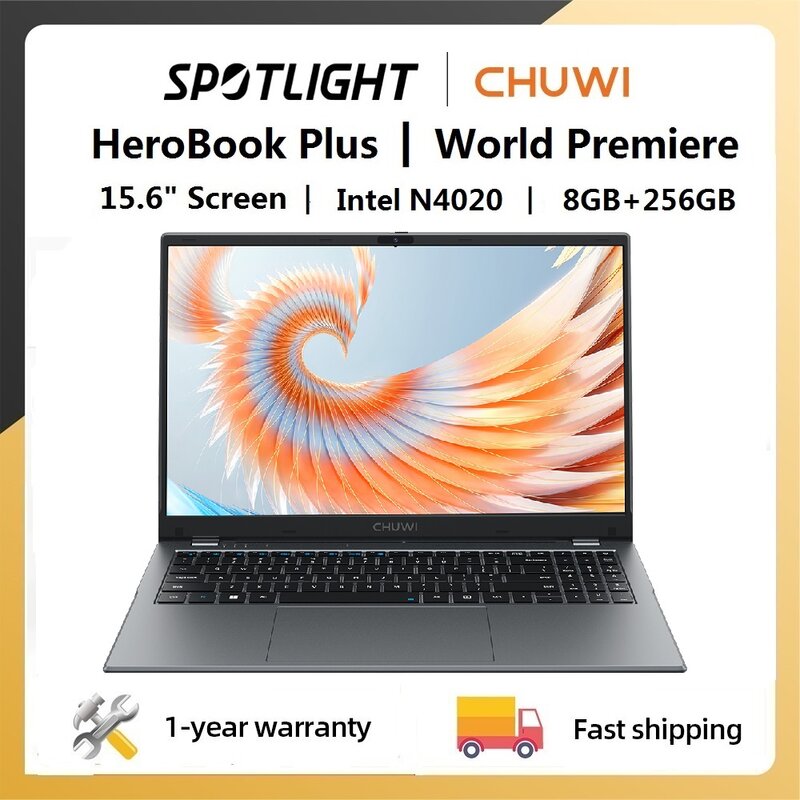 لاب توب CHUWI-HeroBook Plus ، ويندوز 11 كمبيوترمحمول ، شاشة FHD ، Intel Celeron N4020 ، رسومات UHD ، ذاكرة رام 8 جيجابايت ، جي بي SSD