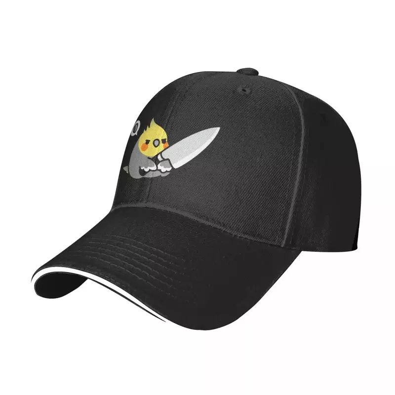 السمين كوكاتيل سكين قبعة بيسبول للرجال والنساء ، قبعة سائق الشاحنات الرجبي