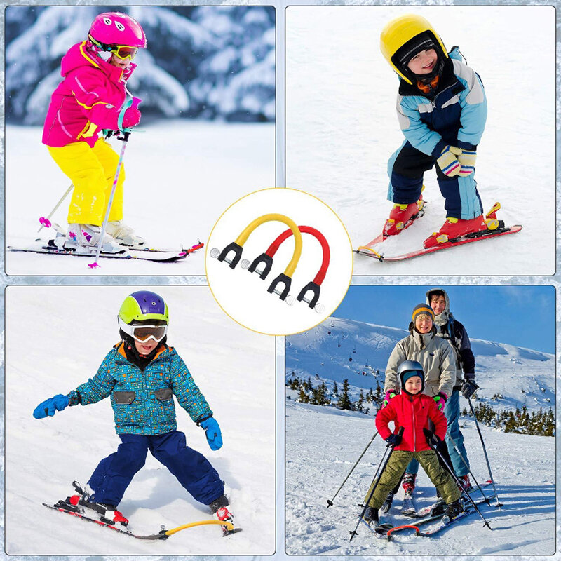 موصل طرف موصل التزلج للمبتدئين والأطفال ، أداة مساعدة للتدريب على التزلج ، التمارين الرياضية في الهواء الطلق ، الرياضة ، ملحقات التزلج على الجليد ، الكبار ، 7 ألوان ، الشتاء
