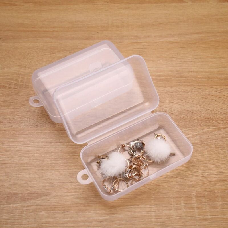 صندوق تخزين مربع المحمولة شفافة 5 شبكات مجوهرات الخرز الحاويات البلاستيك دائم صناديق التعبئة حامل أدوات كهربائية