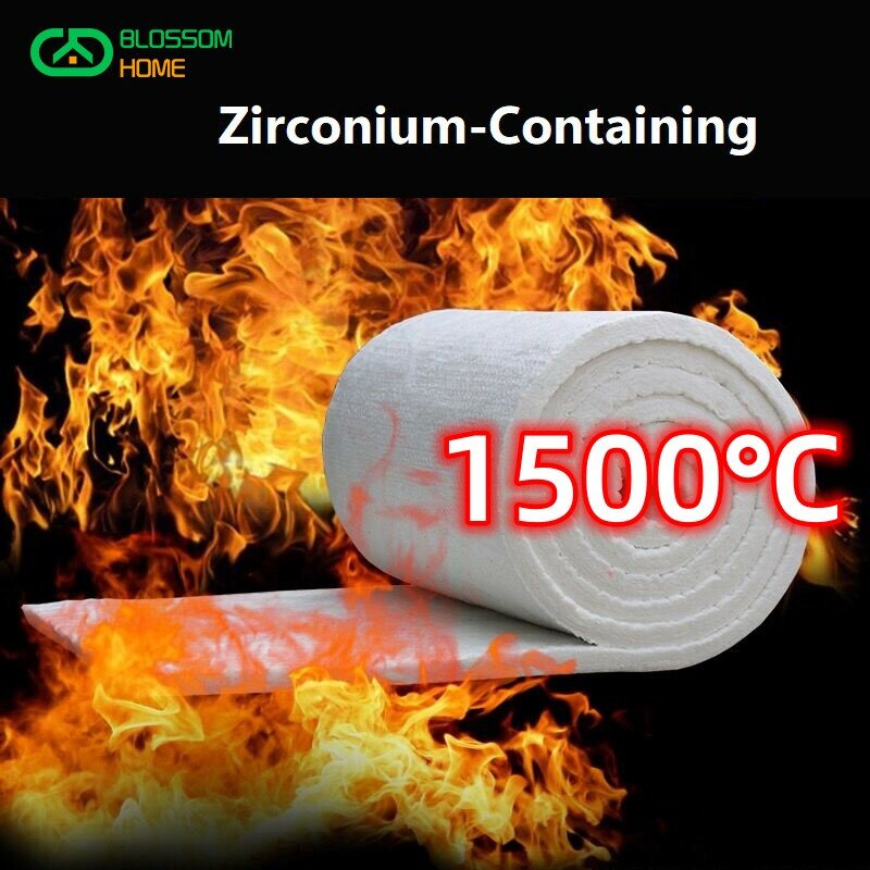1500 ℃ مقاومة درجات الحرارة العالية الزركونيوم تحمل ألياف السيراميك بطانية مقاومة للحريق العزل القطن المستخدمة في الصناعة