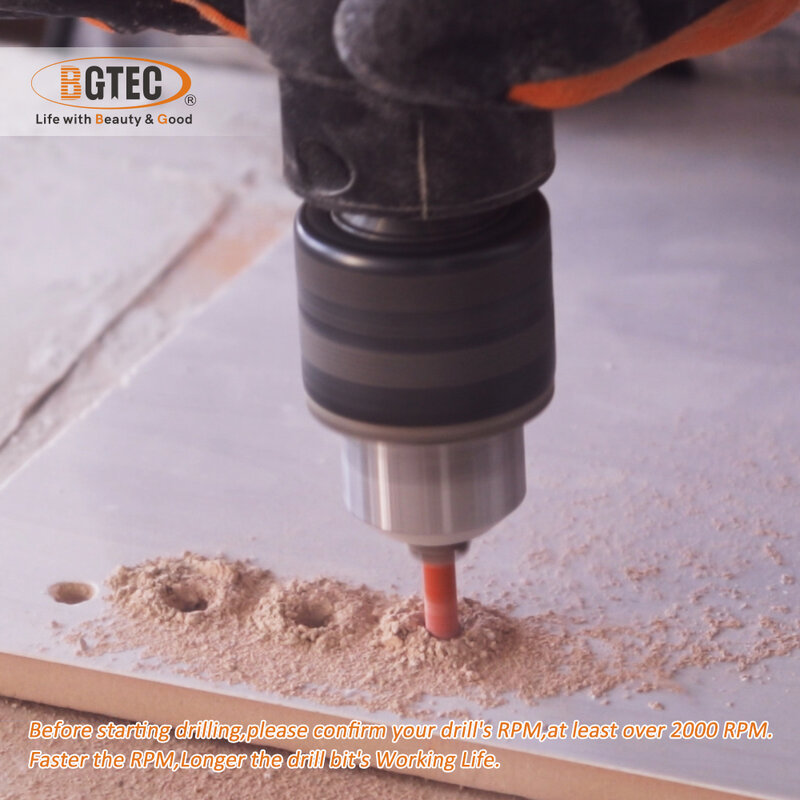 BGTEC-Round عرقوب الماس لقم مجموعة ، التيجان الحفر الجاف ، بت الأساسية ، ثقب المنشار ، الجرانيت ، الرخام ، البلاط ، 6 مللي متر ، 6 مللي متر ، 8 مللي متر ، 10 مللي متر ، 12 مللي متر ، 5 قطعة لكل صندوق