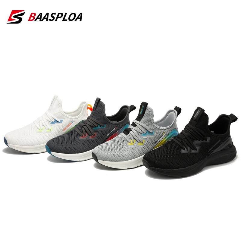 حذاء المشي الجديد للسيدات من Baasploa موضة 2022 حذاء رياضي غير رسمي يسمح بالتهوية حذاء رياضي مريح للركض للنساء حذاء تنس خفيف للنساء