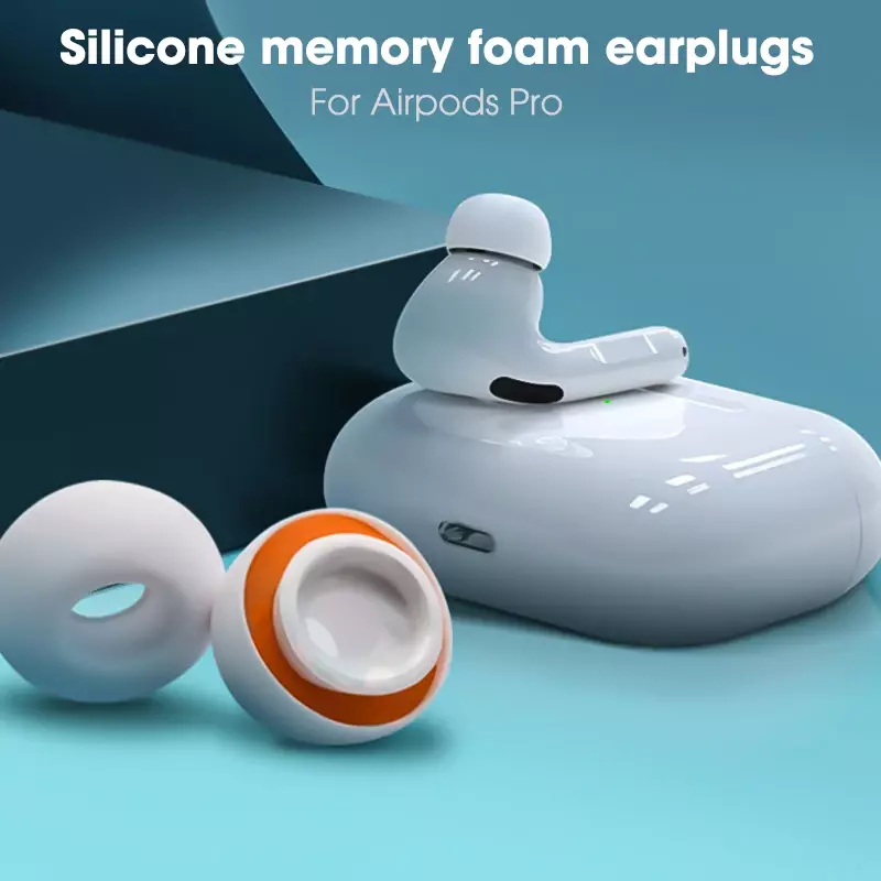 لسماعات الأذن من أجل منتجات Airpods Pro الجيل 1/2 ، سدادات أذن من السيليكون السائل مزودة بسماعات عازلة للصوت ، سدادات أذن لأجهزة Apple Air pods Pro