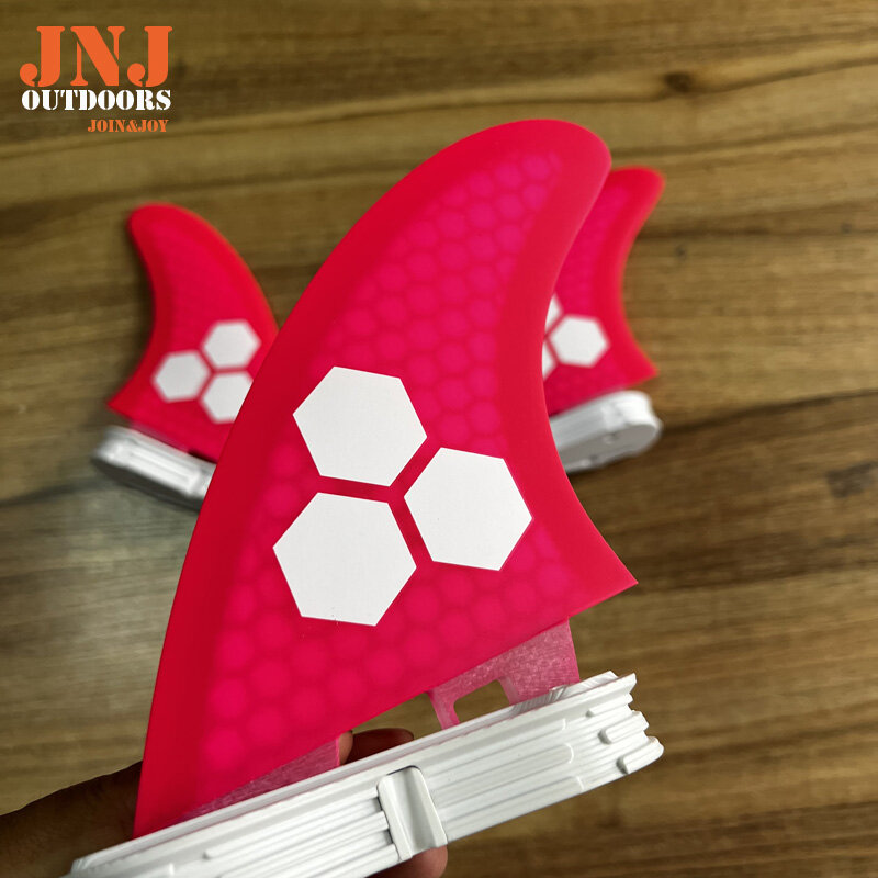 JNJ FCS II الوردي لوح التزلج زعانف Mf متوسطة G5 كبير G7 الدفاع مصنوعة من الألياف الزجاجية والعسل