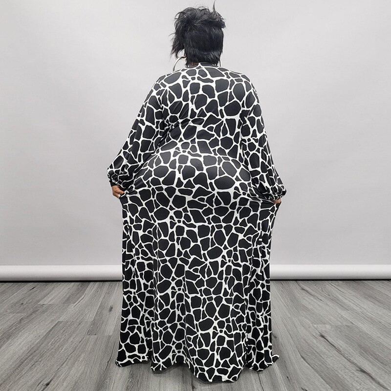 SOMOIA Plus Size Women Clothing Coat Oversize Women Fashion Loose Simple Printed Long Windbreaker Coat Wholesale Dropshipping