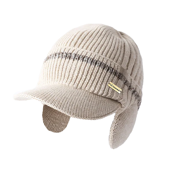 قبعة من نسيج الكاشير مقاومة للرياح ، قبعة حماية للأذن ، قبعة دافئة ، ركوب في الهواء الطلق ، شتاء بارد ، جديد ،
