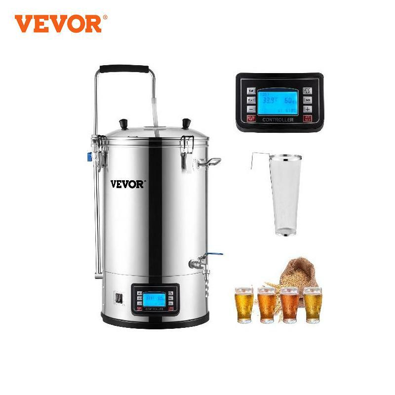 VEVOR-Home Brewer نظام تخمير كهربائي مع مضخة ، مجموعة معدات الفولاذ المقاوم للصدأ 304 ، الكل في واحد ، 35L ، 110 فولت ، 220 فولت ، 304