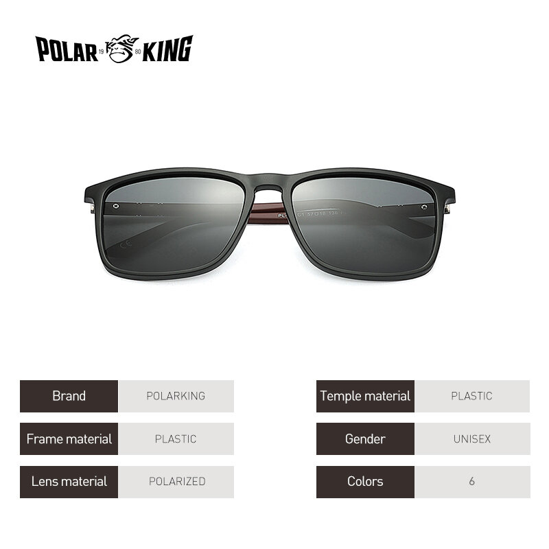 Polarking-الفاخرة الاستقطاب النظارات الشمسية للرجال ، القيادة ظلال ، الذكور نظارات الشمس ، Vintage ، السفر ، الصيد ، الكلاسيكية ، 400 ، جديد