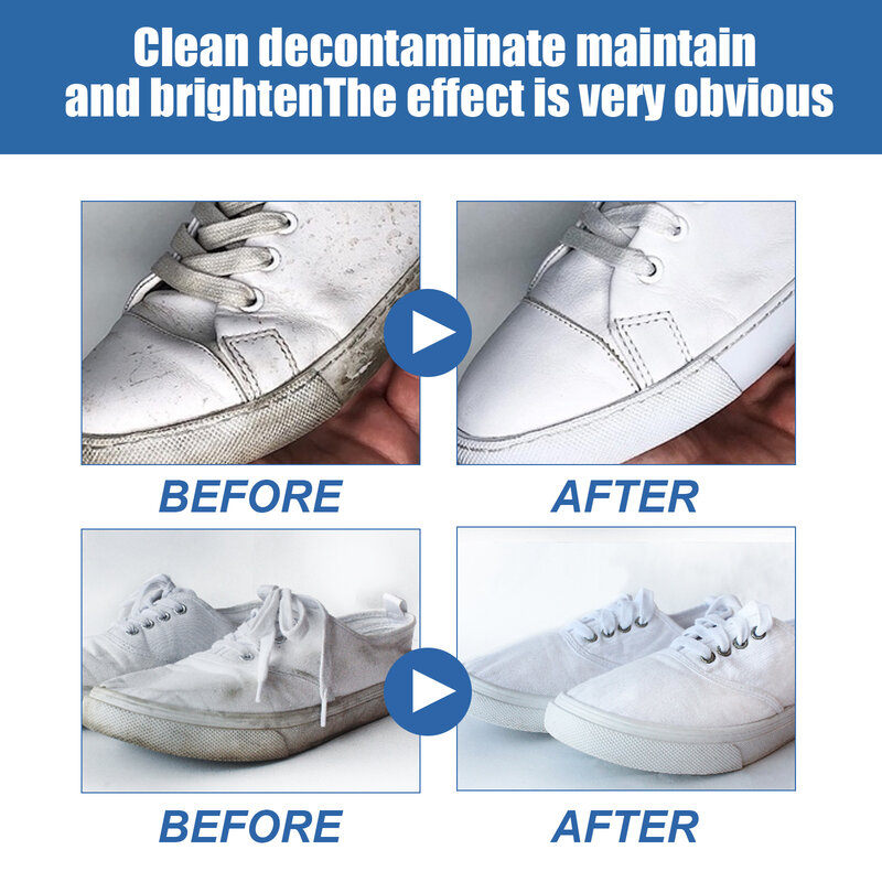كريم تنظيف الأحذية البيضاء ، متعدد الوظائف ، إزالة البقع الأوساخ الصفراء ، أحذية رياضية ، أحذية قماش ، تبييض ، كريم نظافة