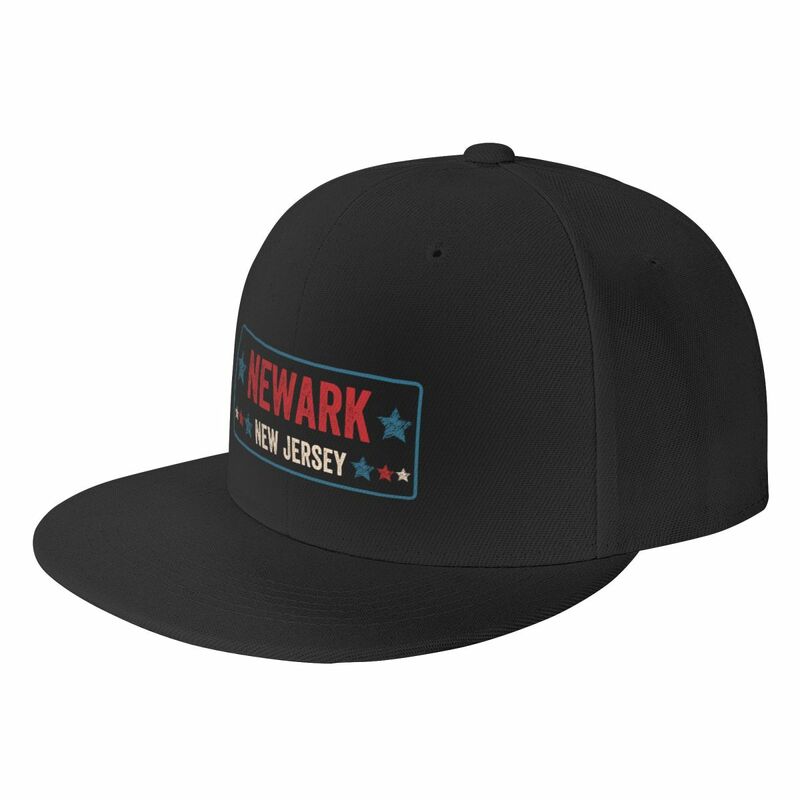 Newark جديد جيرسي الولايات المتحدة الطباعة المتعثرة تصميم قبعة بيسبول قبعة الشمس أنيمي قبعة قبعة الإناث الرجال