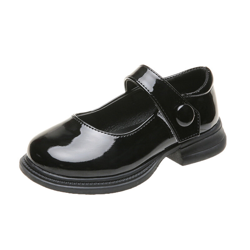 الأربعاء Addams أحذية تأثيري طفل الفتيات Lmitation الأحذية الجلدية 2023 جديد أسود تأثيري أحذية الأميرة فستان أحذية 2-16 سنوات
