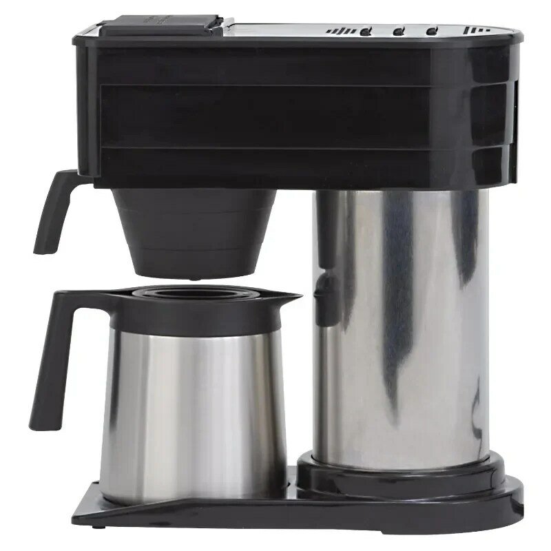 صانع القهوة الحرارية السوداء ، آلة القهوة ، كوب ، لديك