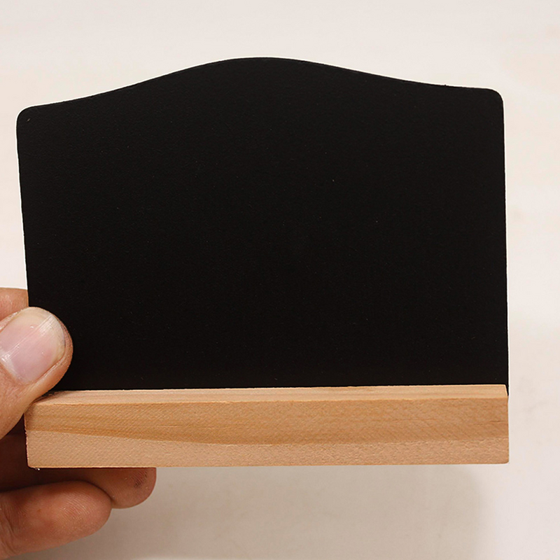 السبورة الصغيرة لتزيين طاولة البار ، لوحة الطباشير سطح المكتب ، والعلامات المقوسة السوداء ، 8 قطعة