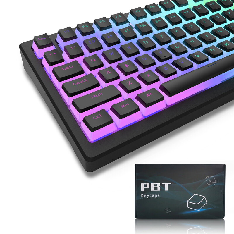 مجموعة أغطية مفاتيح بودنج PBT مزدوجة الطلقة ، مجموعة أغطية مفاتيح مخصصة مخصصة لألعاب 100% ، 75% ، 65% ، 60% لوحة مفاتيح ميكانيكية للألعاب ، 165 مفتاح