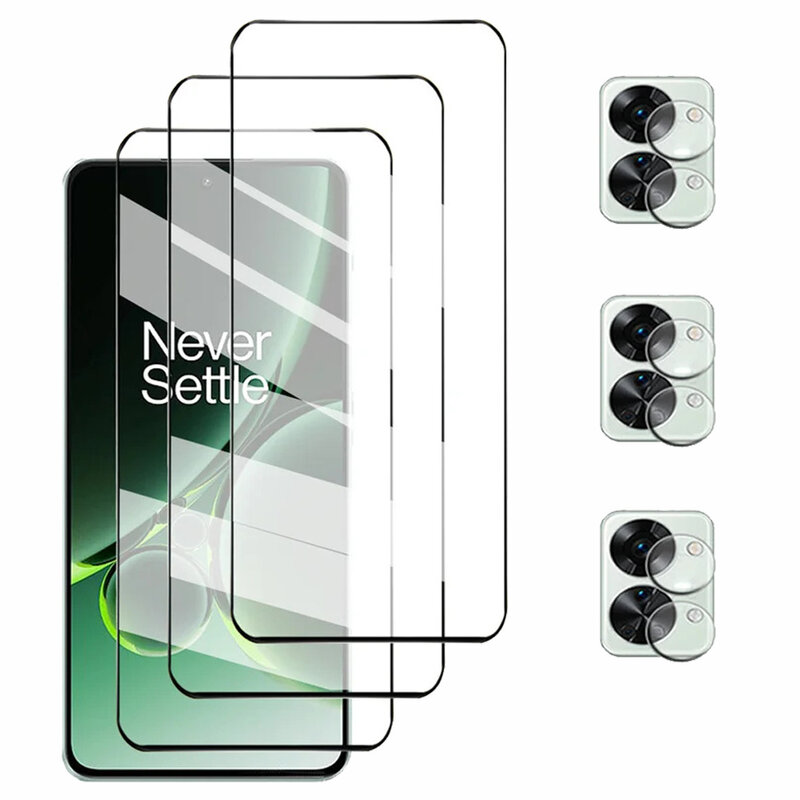 غشاء واقي لهاتف OnePlus Nord 3 2 زجاج مقسى One Plus 10T Nord2 T واقي للشاشة OnePlus Nord3 Glass One Plus Nord 2T CE 2 Lite غشاء زجاجي